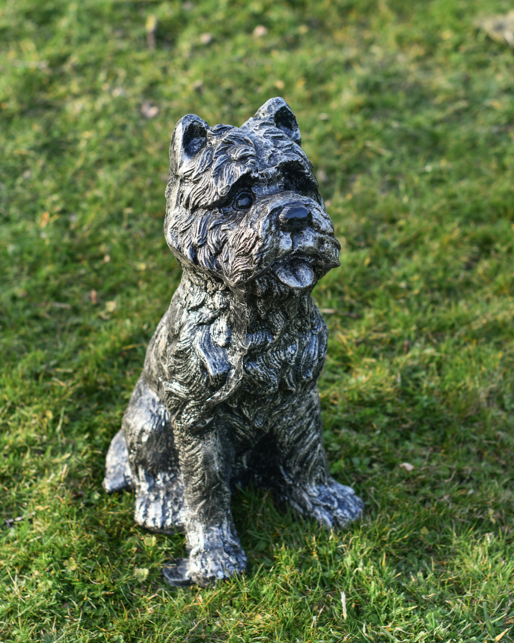 Cast Aluminium 'Perry' The Yorkshire Terrier Garden Sculpture