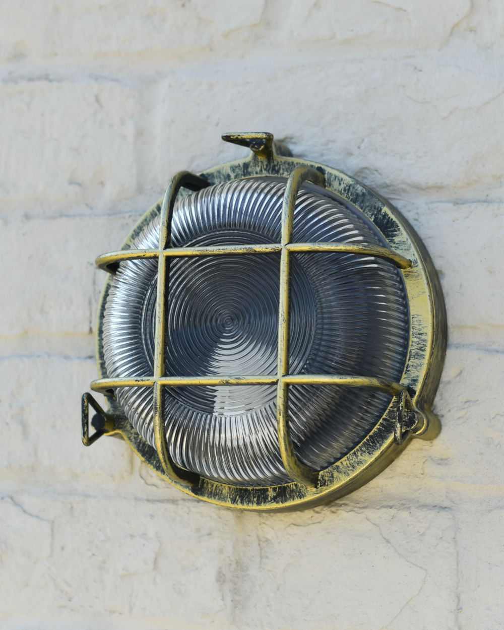 Brushed Brass 'Caspian' Round Nautic…