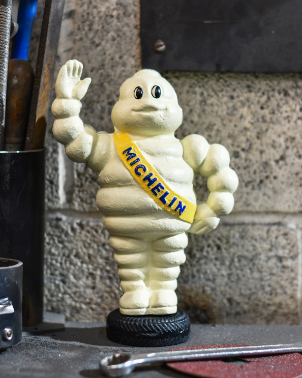 Cast Iron Hand Painted 'Michelin Man…