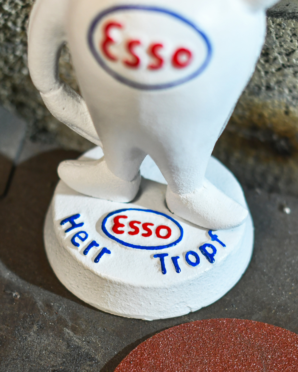 Base From The Cast Iron Esso Man Money Box
