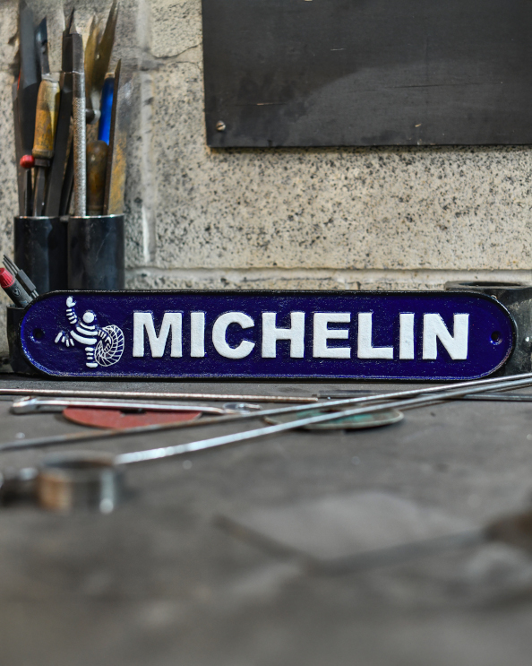 'Michelin Tyres' Cast Iron Automobilia Sign
