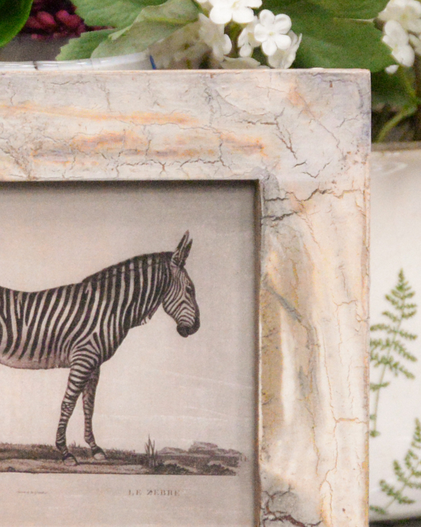 Close Up Of The Distressed Wooden Frame
