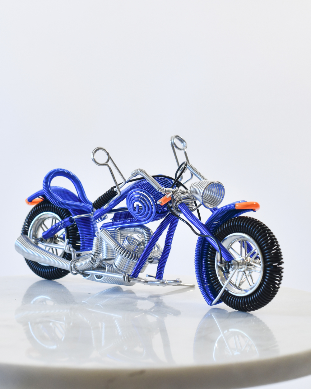 The Cruiser Motorcycle Scrap Metal Art Sculpture