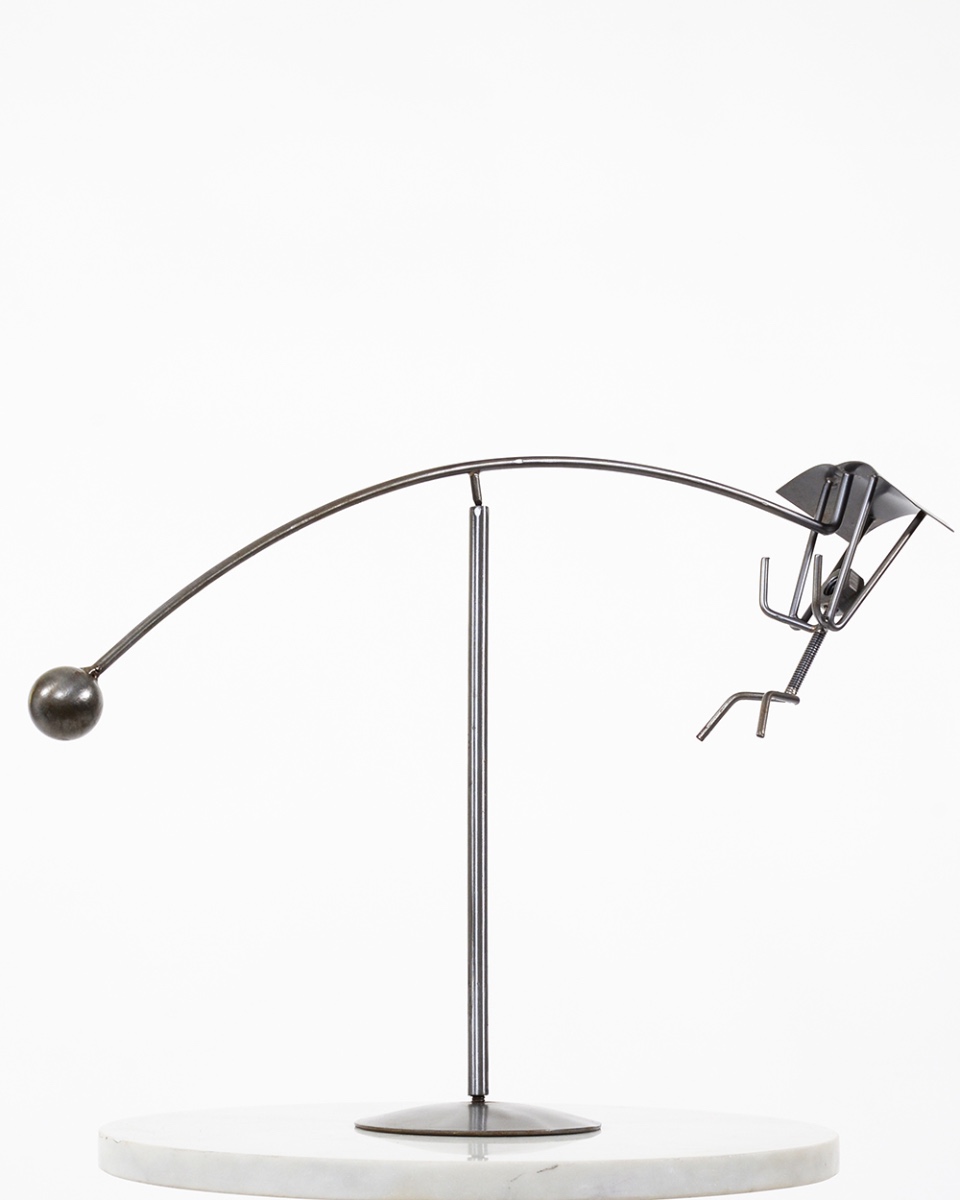 'The Paraglider' Scrap Metal Kinetic Balance Sculpture