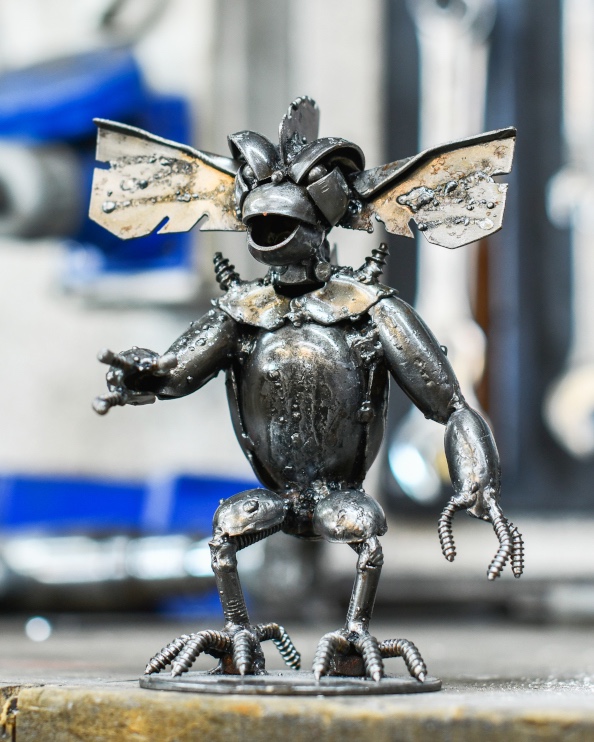 'The Gremlin' Scrap Metal Art Sculpture