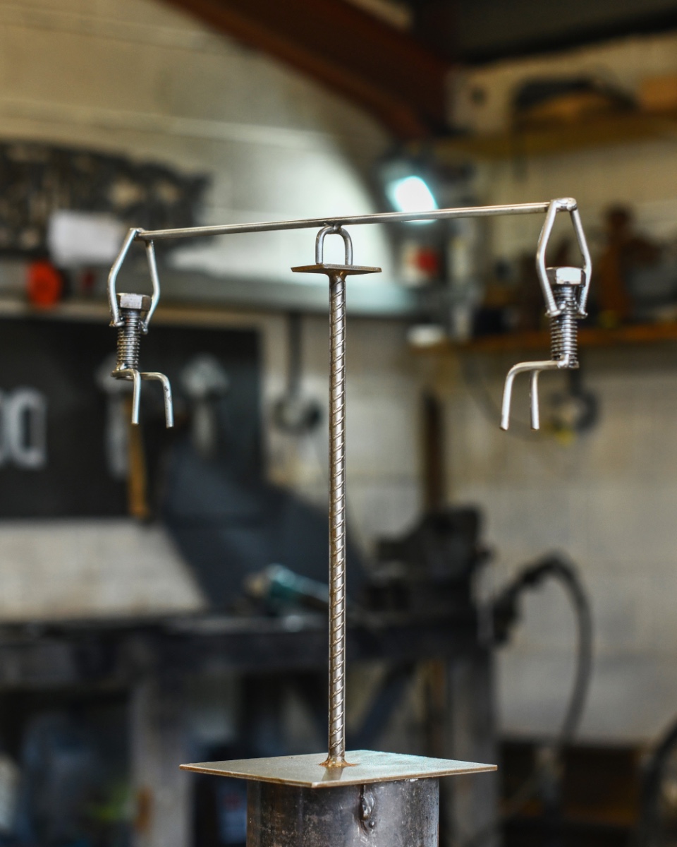 'The Hang Out' Scrap Metal Kinetic Balance Sculpture