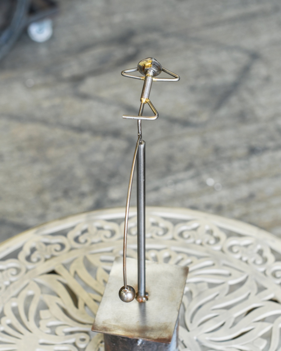 'The Laid Back' Scrap Metal Kinetic Balance Sculpture