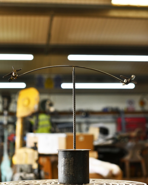 'The Planes' Scrap Metal Kinetic Balance Sculpture