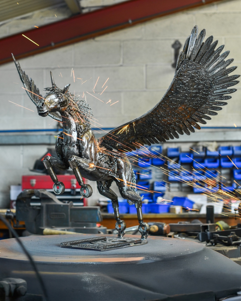 'Pegasteel' The Winged Unicorn Scrap…