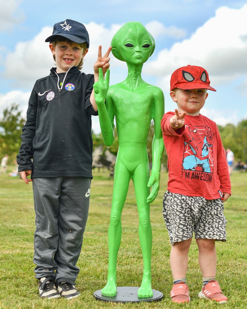 Cast Aluminium Peace Alien Sculpture…