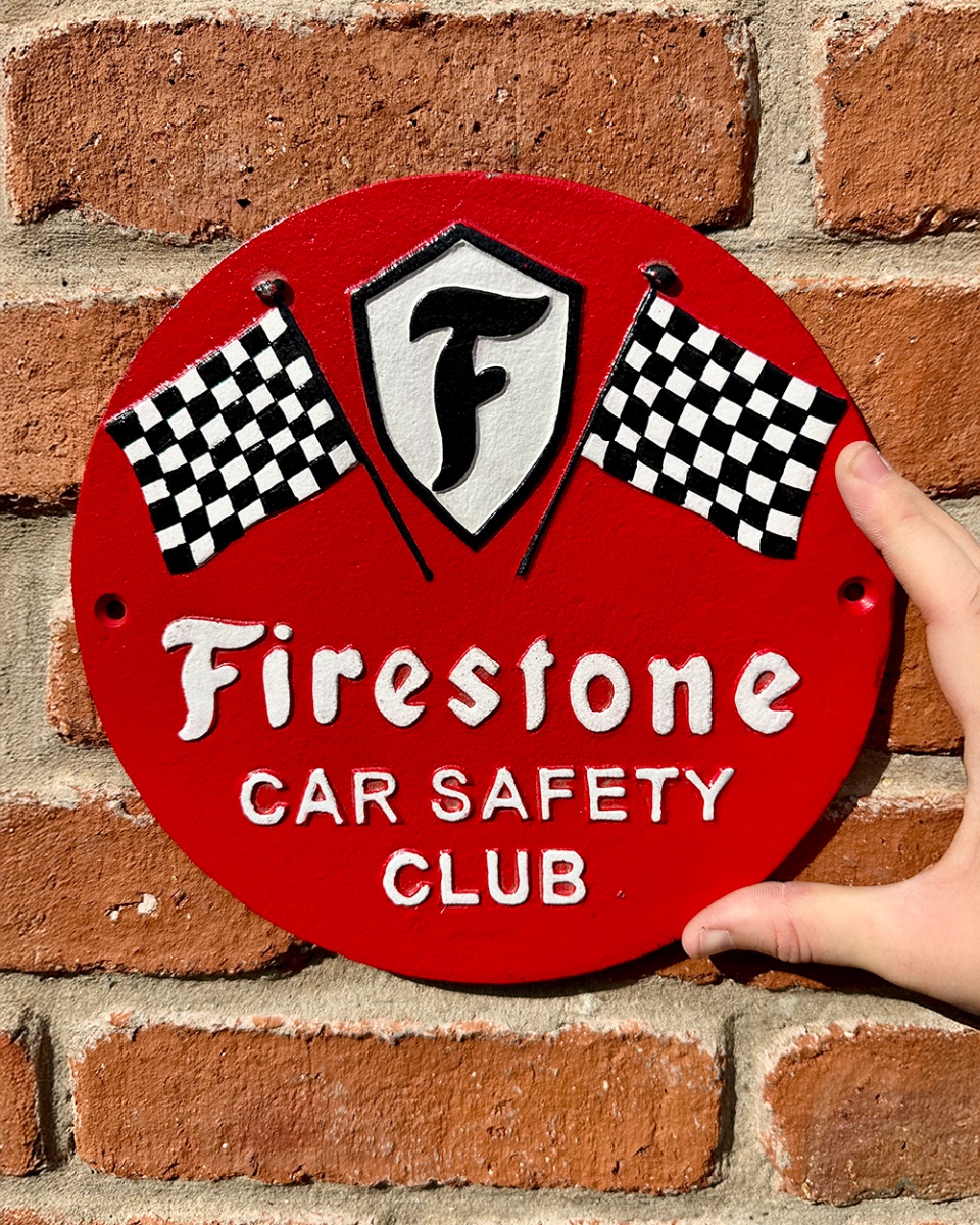 'Firestone Club' Cast Iron Automobilia Sign
