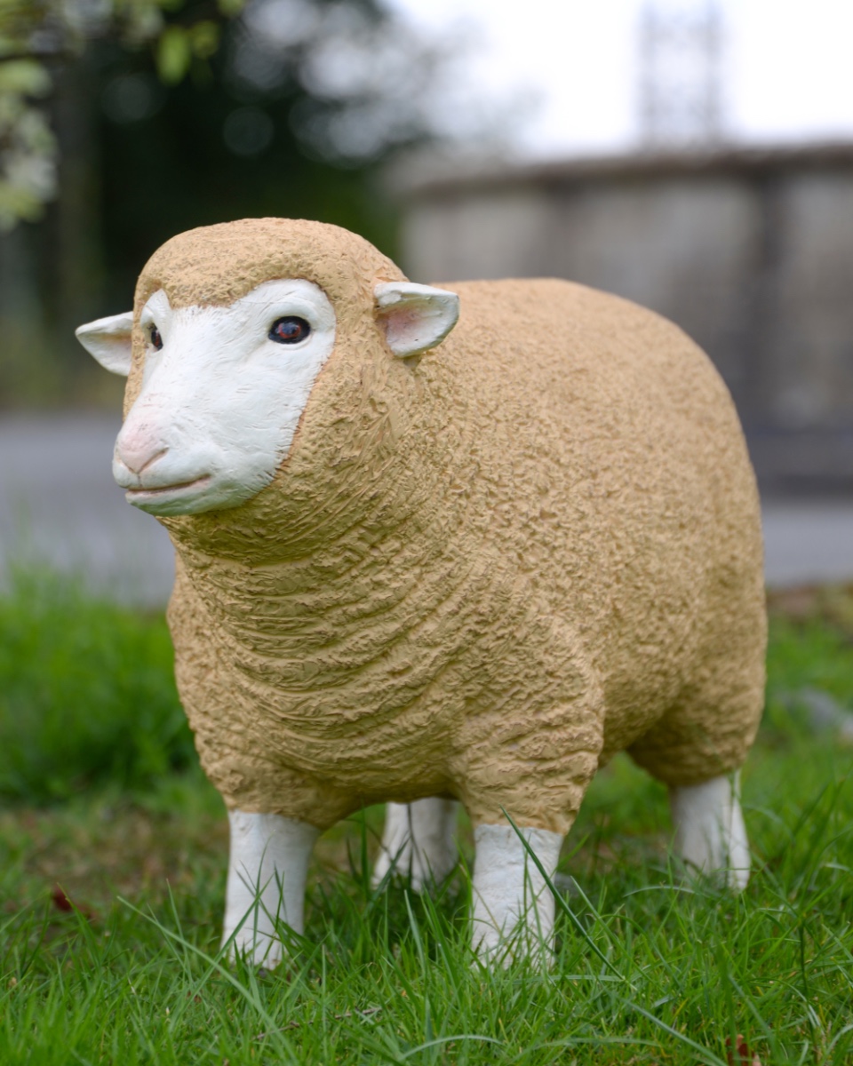 'Snow' The Ewe Resin Garden Sculpture - Collection Only