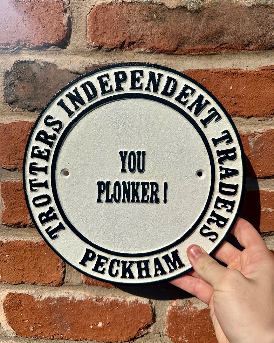 'You Plonker' Cast Iron Humour Signs