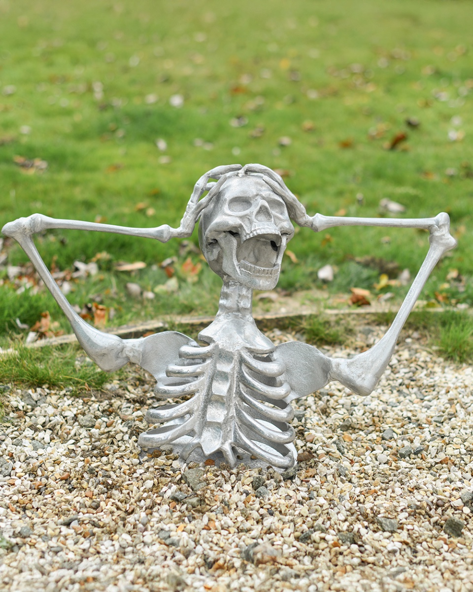 The 'Unearthed Despair' Aluminium Skeleton Sculpture