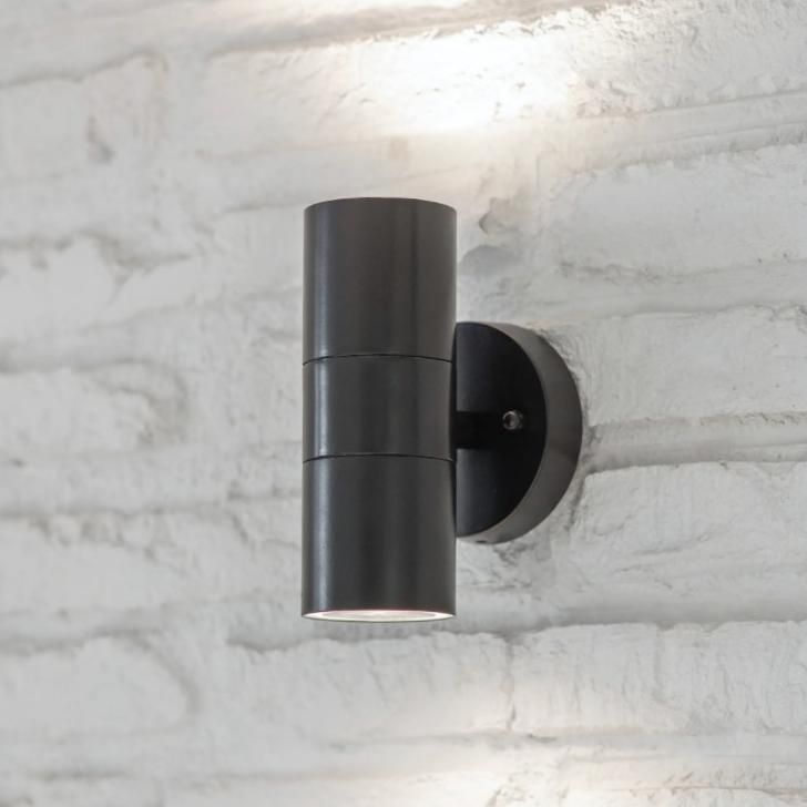 'Vero' Black Up & Down Garden Wall L…