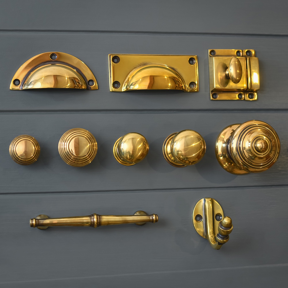 Aged Brass Cupboard Hardware Collection