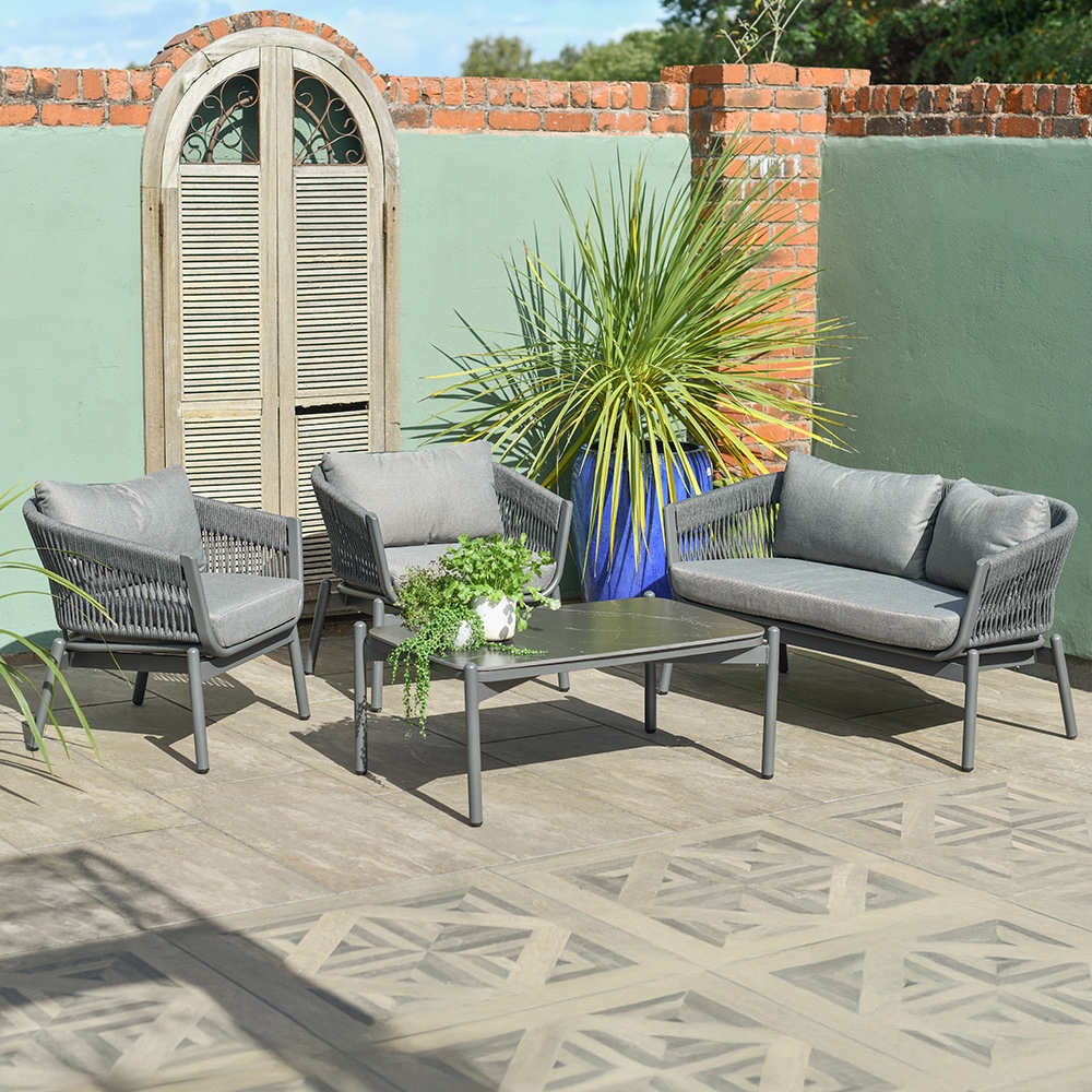 'Arlo' Woven Rope Garden Lounge Set