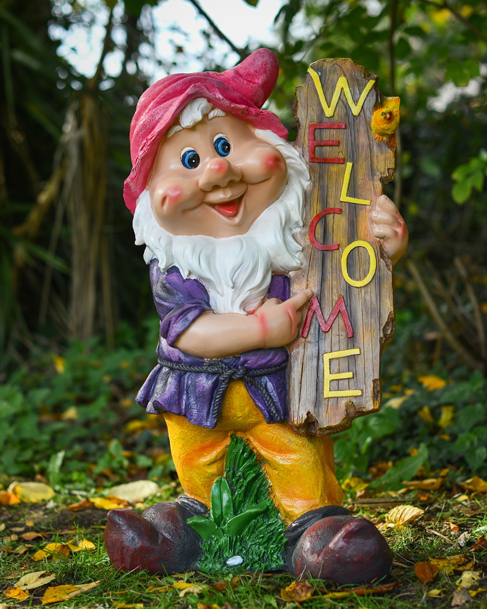 'Clement' The Fibreglass Welcoming Garden Gnome - 76cm