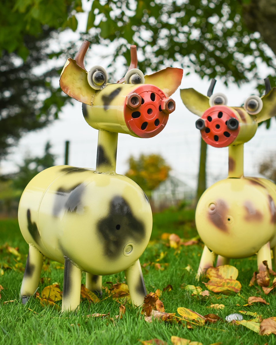 Scrap Metal 'Buttercup' The Cow Garden Sculpture