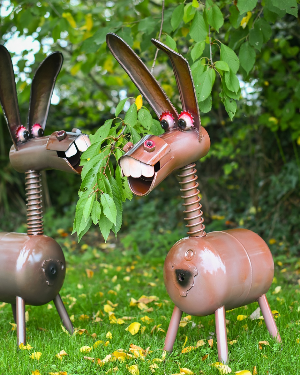 Scrap Metal 'Horace' The Donkey Garden Sculpture