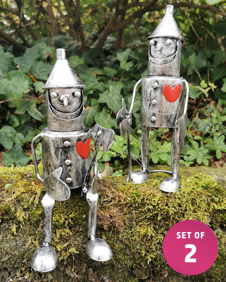 Tin Man Garden Ornaments - Set Of Tw…