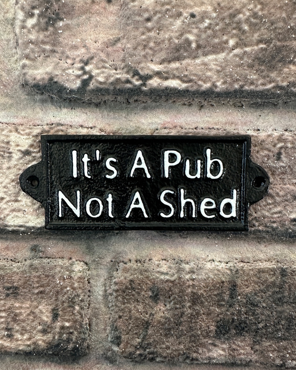 Cast Iron 'It's A Pub' Decorative Si…