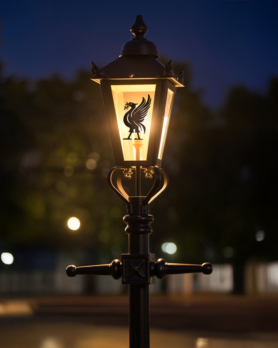 Customised Garden Lamp Post - Liverbird