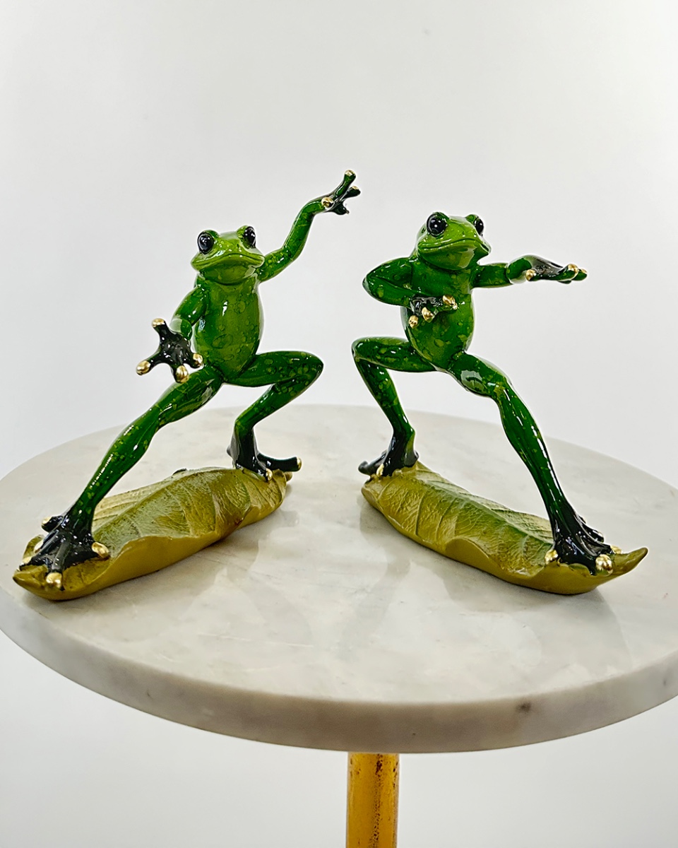 'Martial Arts' Resin Frog Ornaments