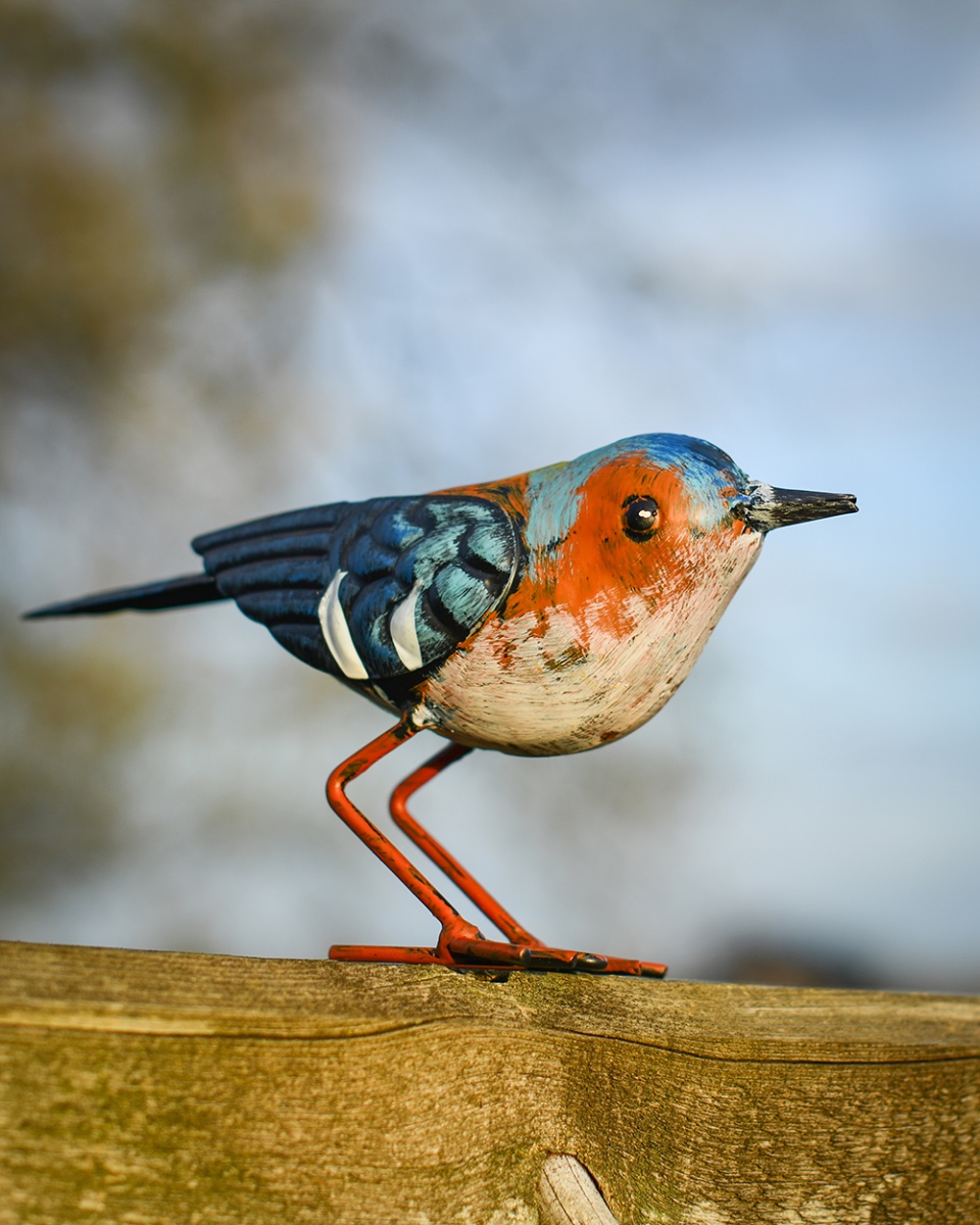 Rustic House Sparrow Garden Ornament