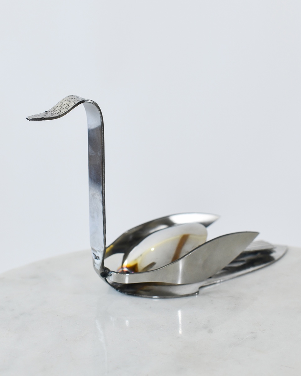 'Sterling' The Swan Scrap Metal Art Sculpture