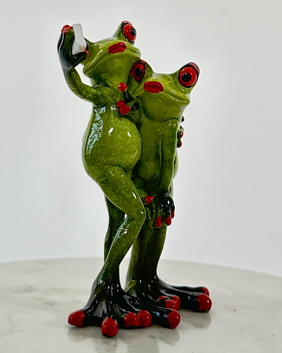 'Take A Selfie' Resin Frog Ornament