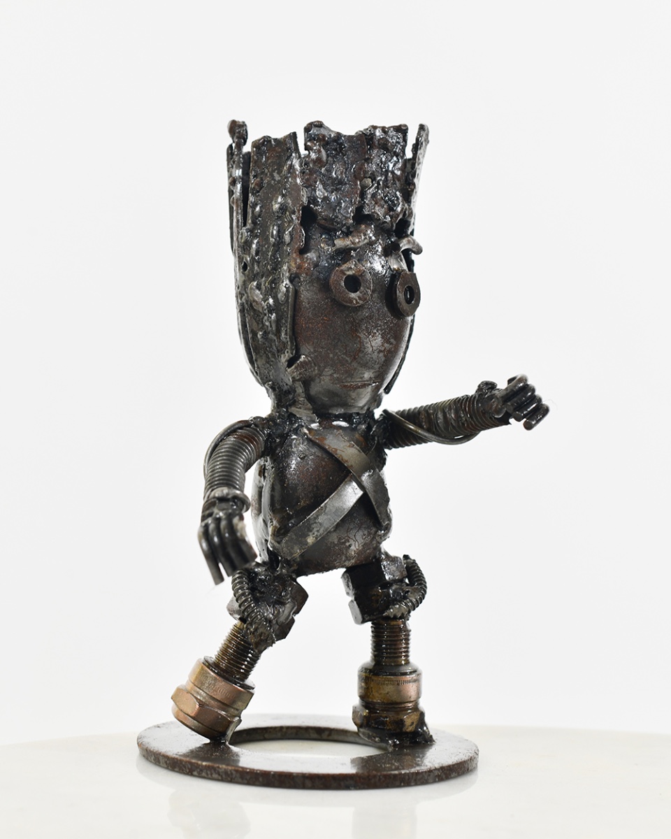'Baron Burnish' Scrap Metal Art Sculpture