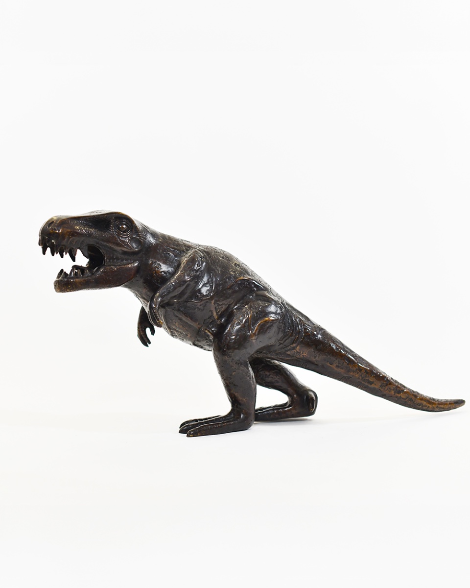 Bronze 'Jurassic Hunter' Home Ornament