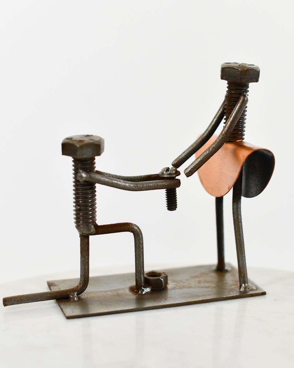 'Forging A Future' Scrap Metal Art Sculpture
