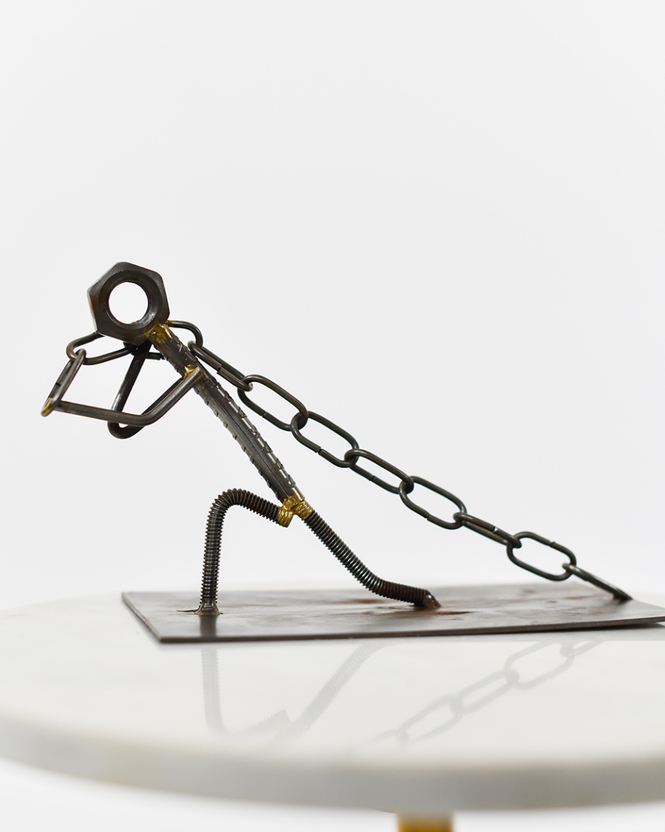 'Iron Resiliency' Scrap Metal Art Sculpture