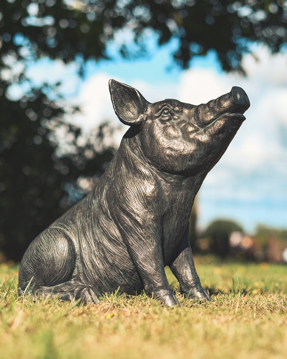 Cast Aluminium 'Russet' The Pig Garden Sculpture