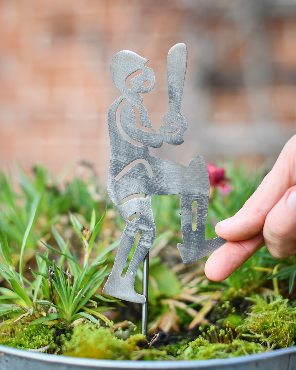 Cricketer Decorative Plant Pot Spike - Pack Of Two To Scale