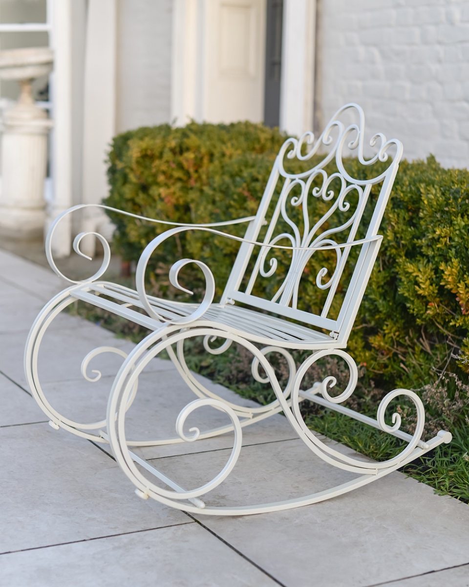'Ellingworth' French Cream Garden Rocking Chair