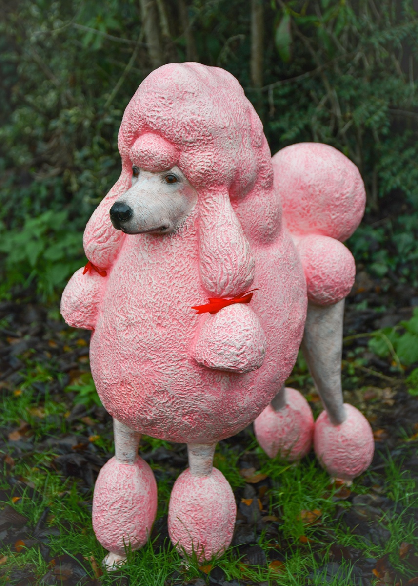 'Petunia' The Fibreglass Poodle Garden Sculpture