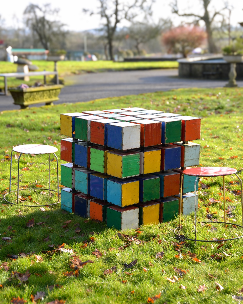 'The Puzzle' Colourful Recycled Oil …