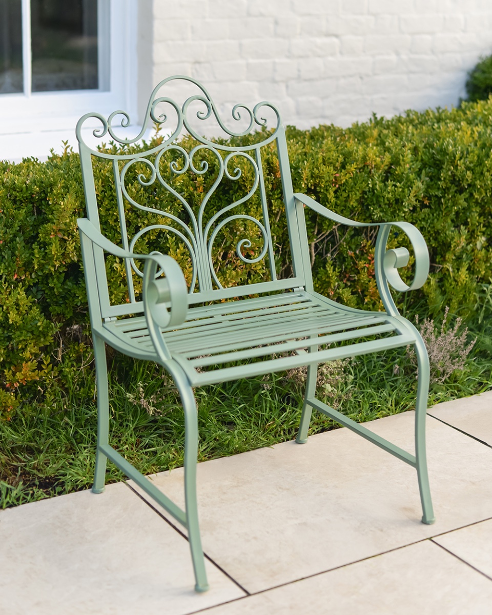 'Versailles' Sage Green Garden Chair