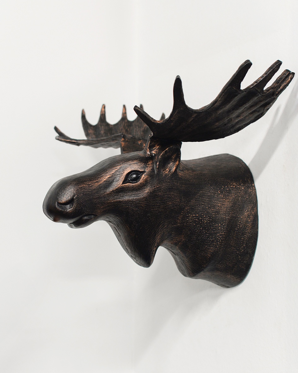 'Alces' Moose Head Wall Art