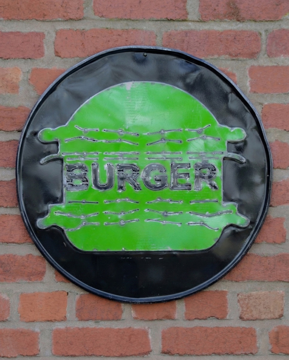 'Burger' Recycled Oil Drum Artwork