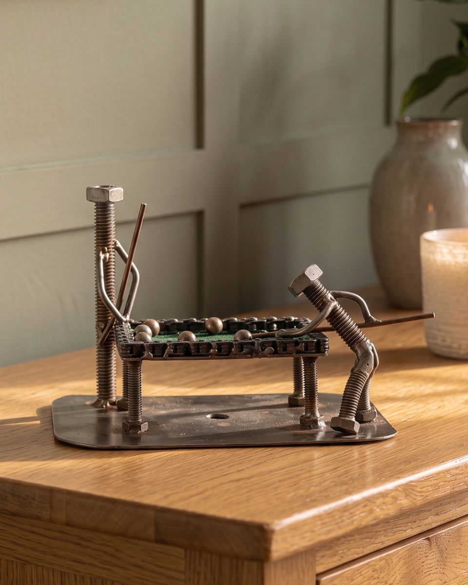 'Threaded Trick' Shot Handmade Metal…