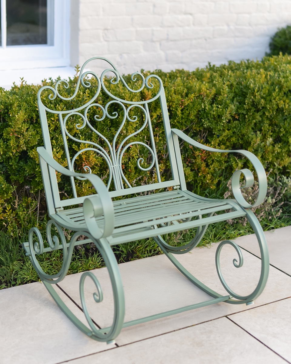 'Ellingworth' Sage Green Garden Rocking Chair