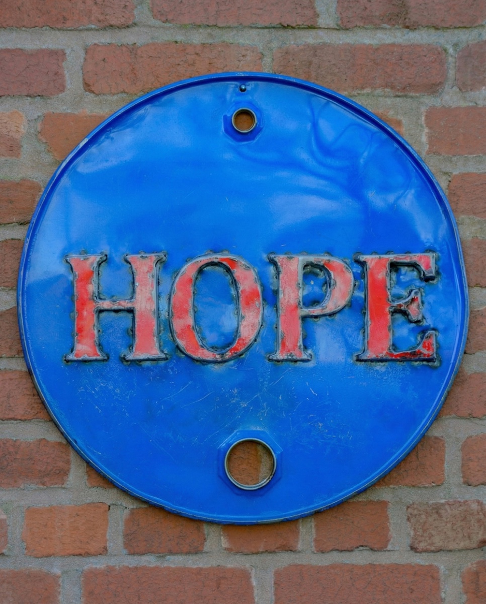 'Hope' Recycled Oil Drum Artwork