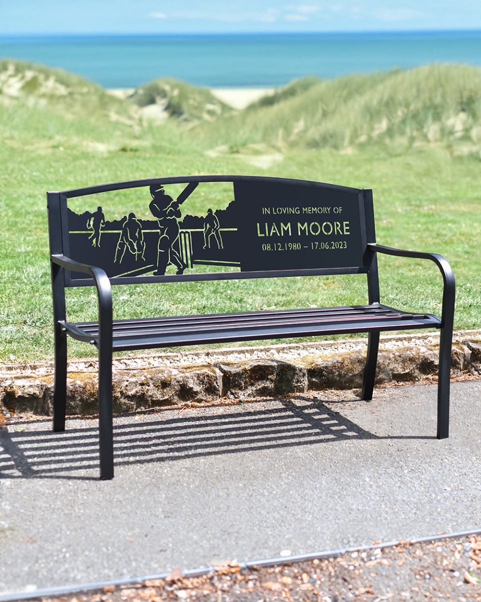 Iron & Steel Cricket Memorial Bench