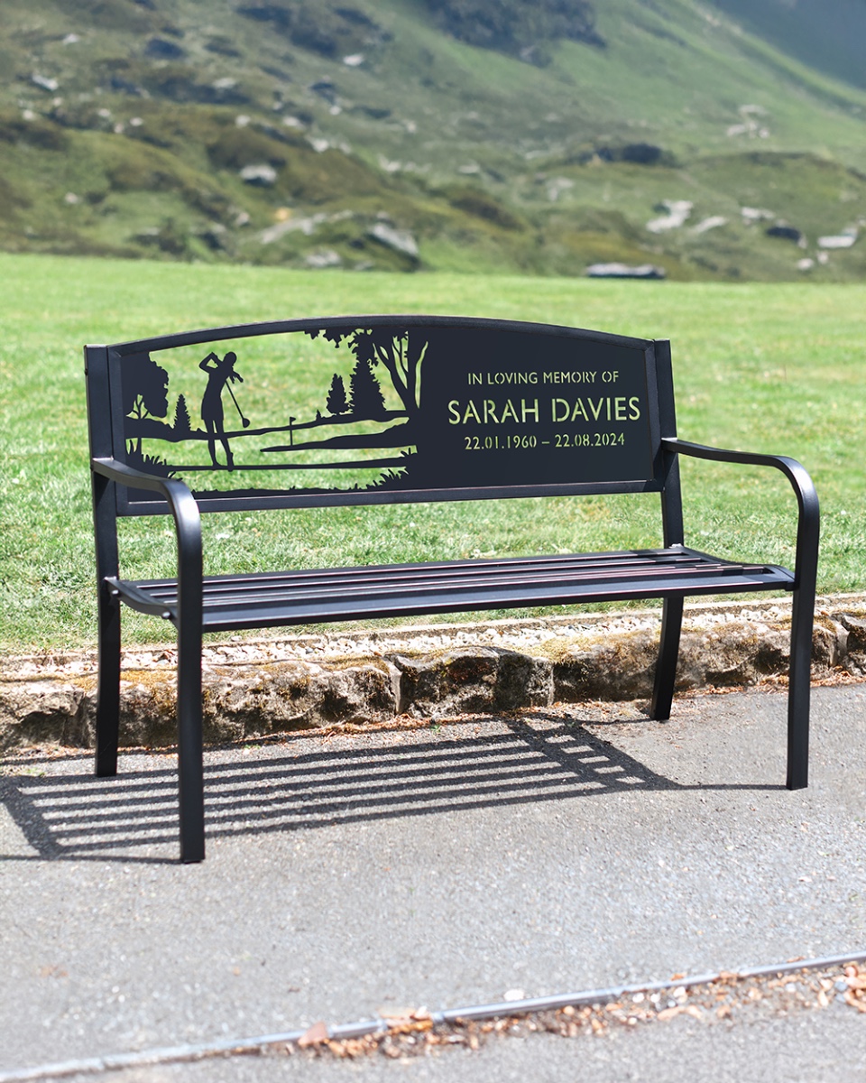 Iron & Steel Female Golfer Memorial …