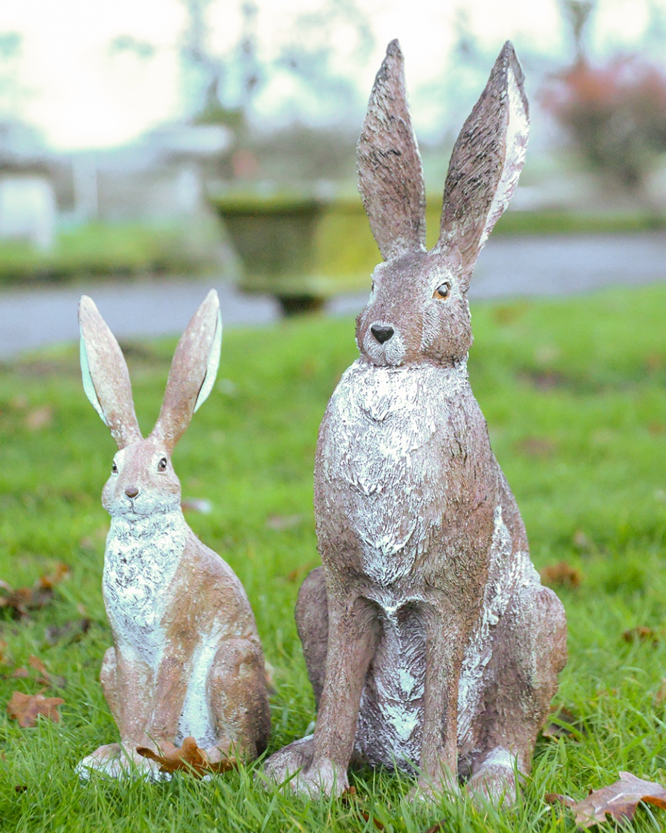 Resin 'Swift  & Dashwood' The Rabbit Garden Sculpture