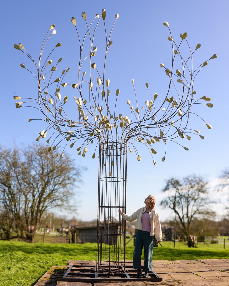 Contemporary Magnolia Tree Sculpture